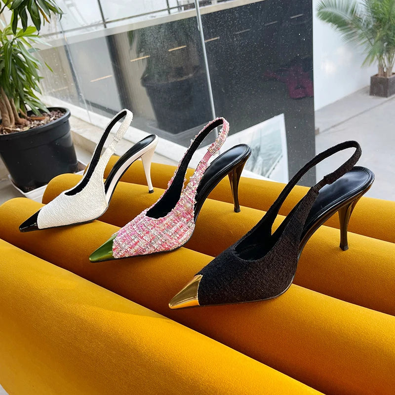 BUSY GIRL XSD3034  Pumps Women Sandals Designer Shoes Female Stiletto High Heels Ladies Shoes 2023 Luxury Heel