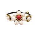 Statement Rope Flower Bracelets Ethnic Beads Bracelets Female Lady Bell Bracelet Vacation Travel Party Jewelry Gift
