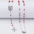 Stainless Steel San Judas Catholic Jewelry 18k Pvd Bead Chain Rosary Necklace