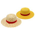 Factory Price Kids Natural Wheat Straw Boater Hat One Piece Luffy Cosplay Straw Hat Summer Sun Outdoor Fishing Travel Casual