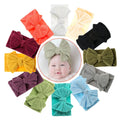 Fit All Baby Hair Accessories Large Bow Soft Elastic Various Color Baby Headbands Nylon Headband Baby Hairbands for Girls