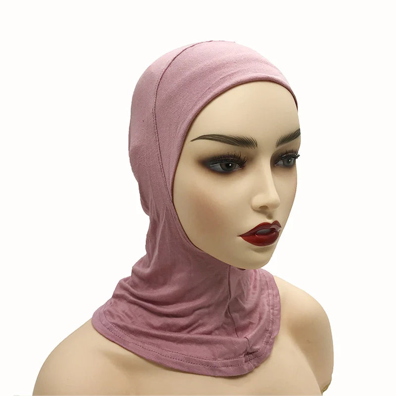 Best Selling Women Plain Soft Stretch Muslim Inner Hijab Elastic Underscarf Head Bonnet Hat
