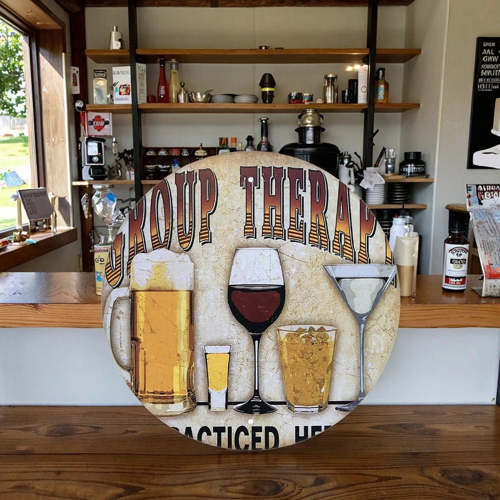 Factory Wholesale Customized 30cm Metal Plate - Retro Vintage Wall Decor for Bar BBQ Club Coffee Beer Shop