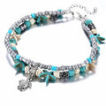 Handmade Bohemian Woman Anklet Bracelet New Design Multi-Layer Shell Beads Starfish Classic Style Sandals Gift for Weddings