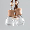 Empty Glass Hanging Car Reed Diffuser Bottles Car Air Freshener Bottle