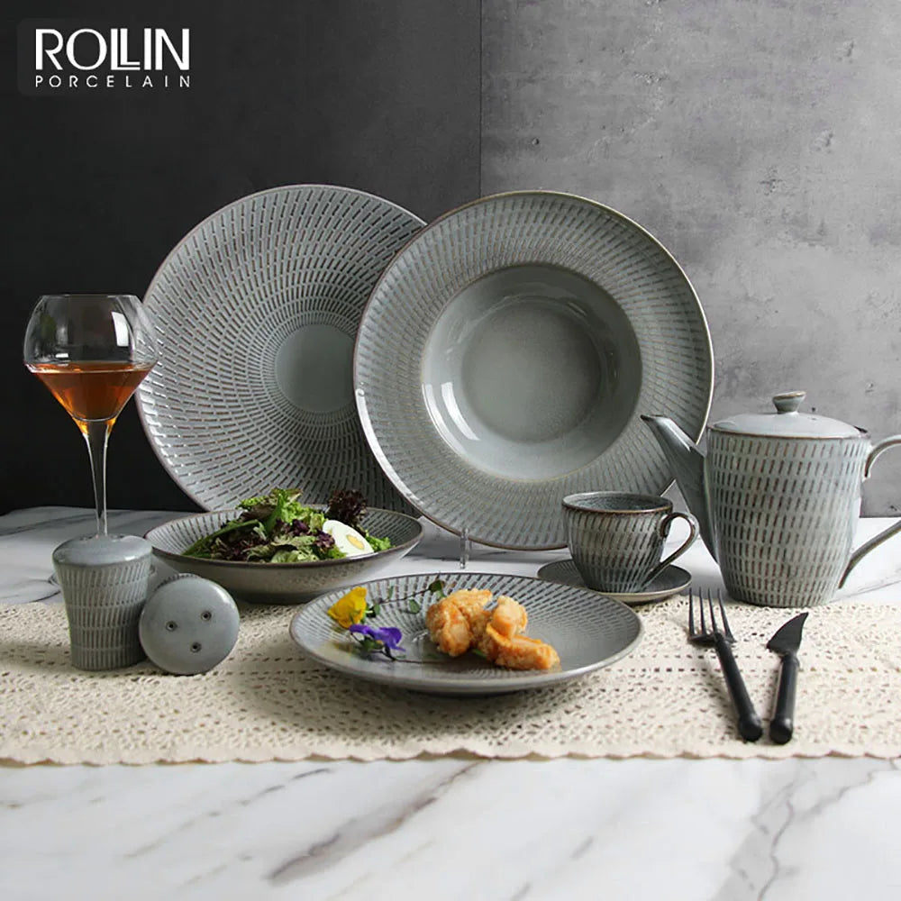 Hotel Restaurant Supplier Wholesale Luxury Hotel Plate Restaurant Ceramic Tableware Other Hotel & Restaurant Supplies