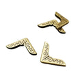Stock Supply Box Accessories 15x 15 X 1mm Antique Brass Colored Metal Corner for Book Cover