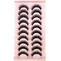Sexy Luxury for 10pairs Mink Eyelashes 3D False Lashes Thick Crisscross Makeup Eyelash Extension Natural Volume Soft Faux