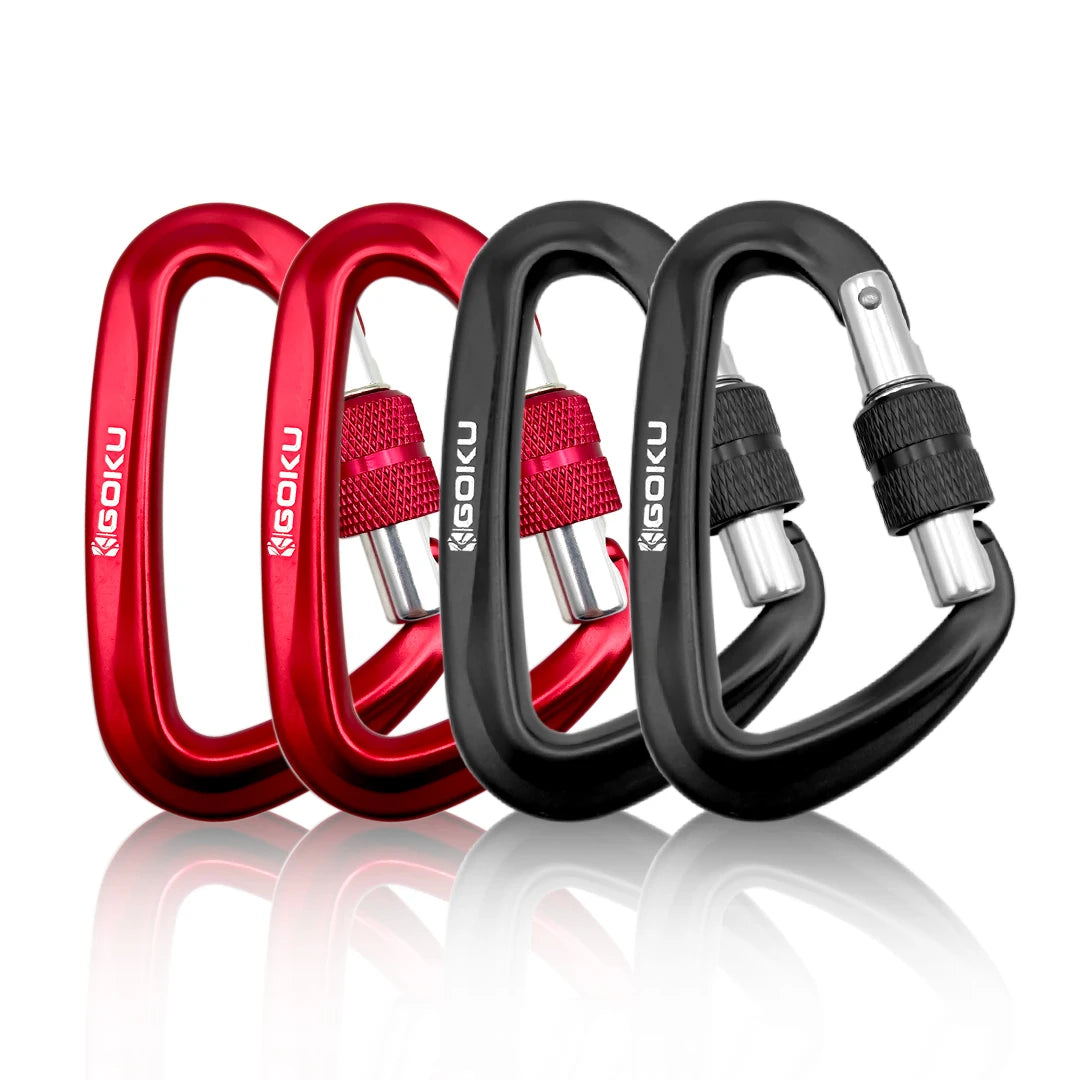 360 Rotatable Carabiner Small Screw Gate Carabiner Rotational Hammock Clip Hook
