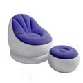 Waterhan Outdoor Indoor Exercise Ball PVC Inflatable Lounger Chair Stool Single Sofa Bed Recliner 105.5cm 20kg+ Capacity