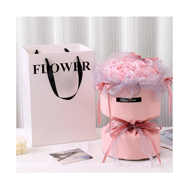 AM-SPC108 Ammy Valentine's Day Gifts Soap Flowers Roses Bouquet Artificial Flowers Bouquet Birthday Mother's Day Gifts