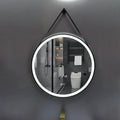 Customized Large round LED Illuminated Mirror IP44 80 Modern Antique Style Hotel Bathroom Lighted Mirror with String