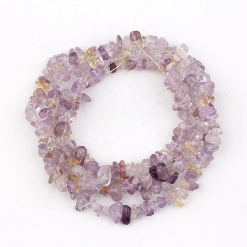 Wholesale Natural Ametrine Loose Beads Energy Healing Crystal Chip Stone in Irregular Shape 33mm