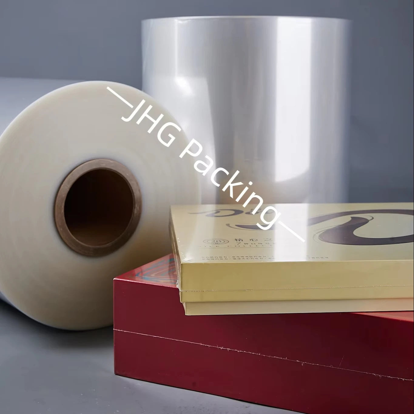 POF Heat Shrink Film Transparent Plastic Seal Low-temperature Cross-linked Shrink POF Folded Shrinkable Film for Packing