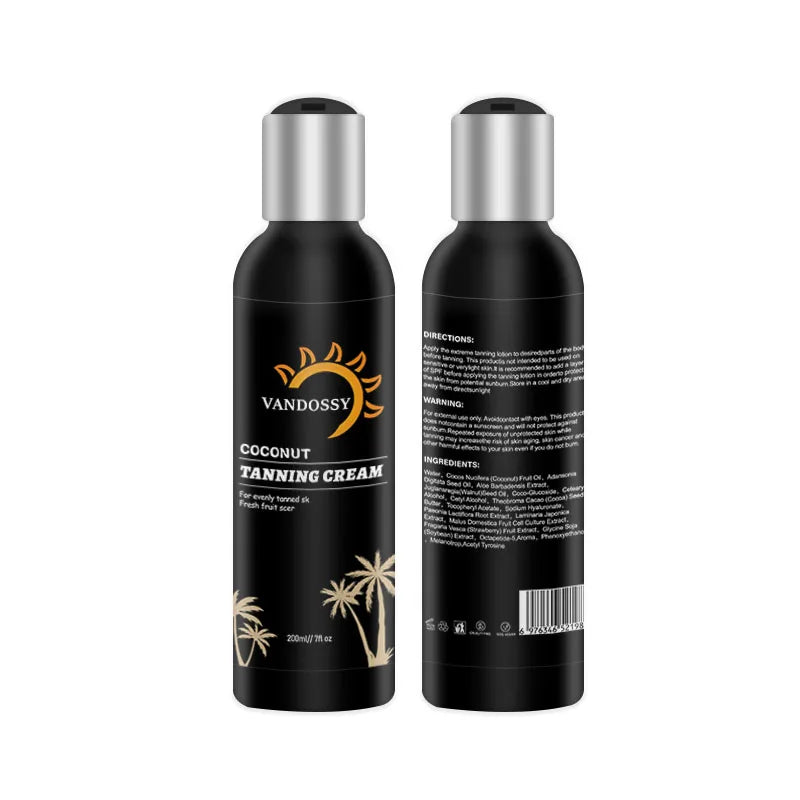 Sunless Tanning Cream Face Body Tan Accelerator Tanning Cream Private Label for Sunbeds