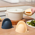 Dotted Food Grade Silicone Oven Mitts Anti-Slip Heat Resisting -30~240 BBQ Air Fryer Oven-Baking Glove