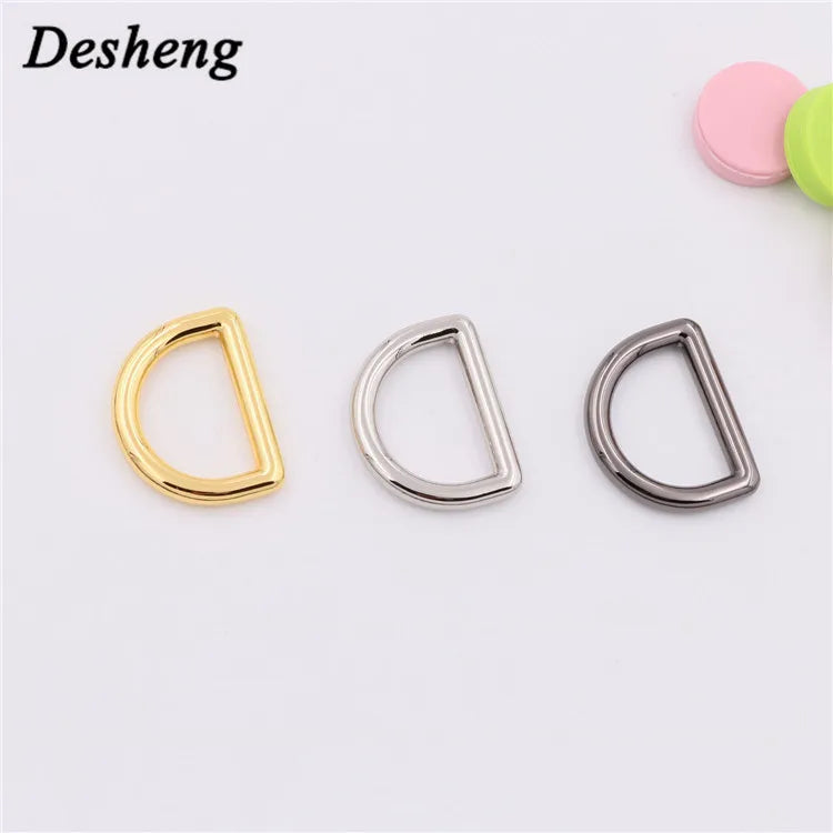 1 Inch Stock Handbag Accessories Metal D Ring Buckle Connector Ring for Belt Strap