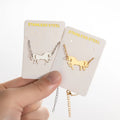 Geometric Simple Horse Pendant Bracelets Adjustable Stainless Steel Cute Animal Bracelet for Women Jewelry