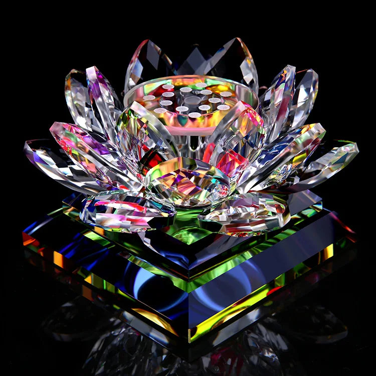 New Creative Car Perfume Holder Car Crystal Ornaments Lotus Perfume Holder for Car Gift