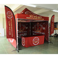 Custom Printed Indoor/Outdoor Trade Show Promotional Marquee Pop 10x10 Folding Canopy Gazebo Tent Flame Retardant Custom Design