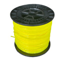 Nylon Grass Trimmer Line Yellow 2.4mm-3.5mm Abrasion Resistant 2KG Spool