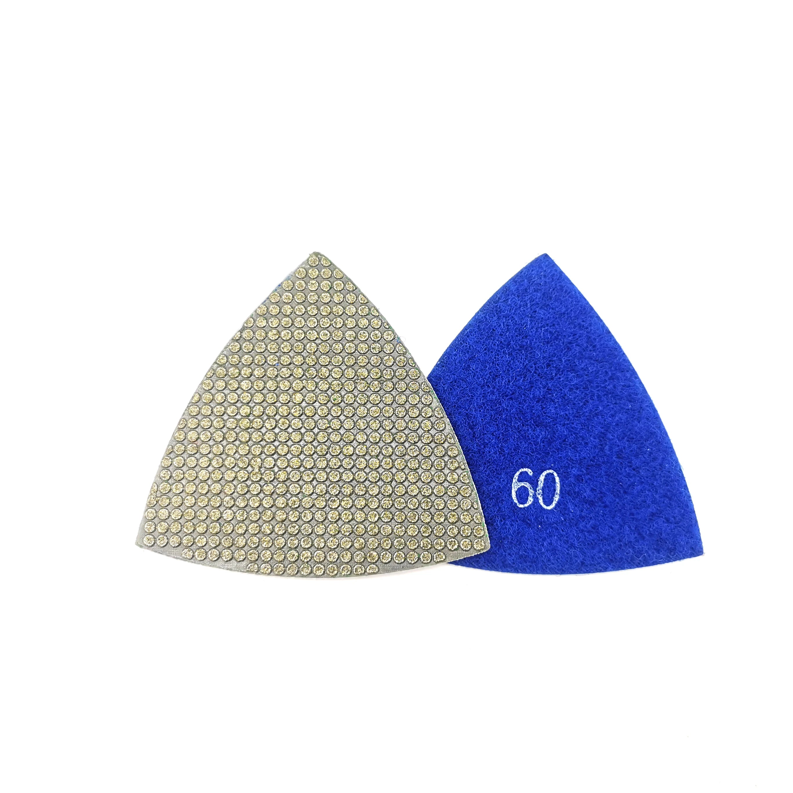 Factory Sales Suitable for Trimming Floor Corners/stone /concrete/ceramic/glass/hard Alloy Triangular Diamond Polishing Pads 3in