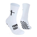 Good Quality Football Sock Custom Compression Sport Soccer Sock Customized Anti Slip Grip Soccer Sock With Logo