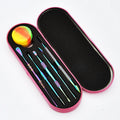 5pcs Box Set Double Sided Stainless Steel Cuticle Pusher Nail Manicure Tools with Colorful Nail Cuticle Pusher
