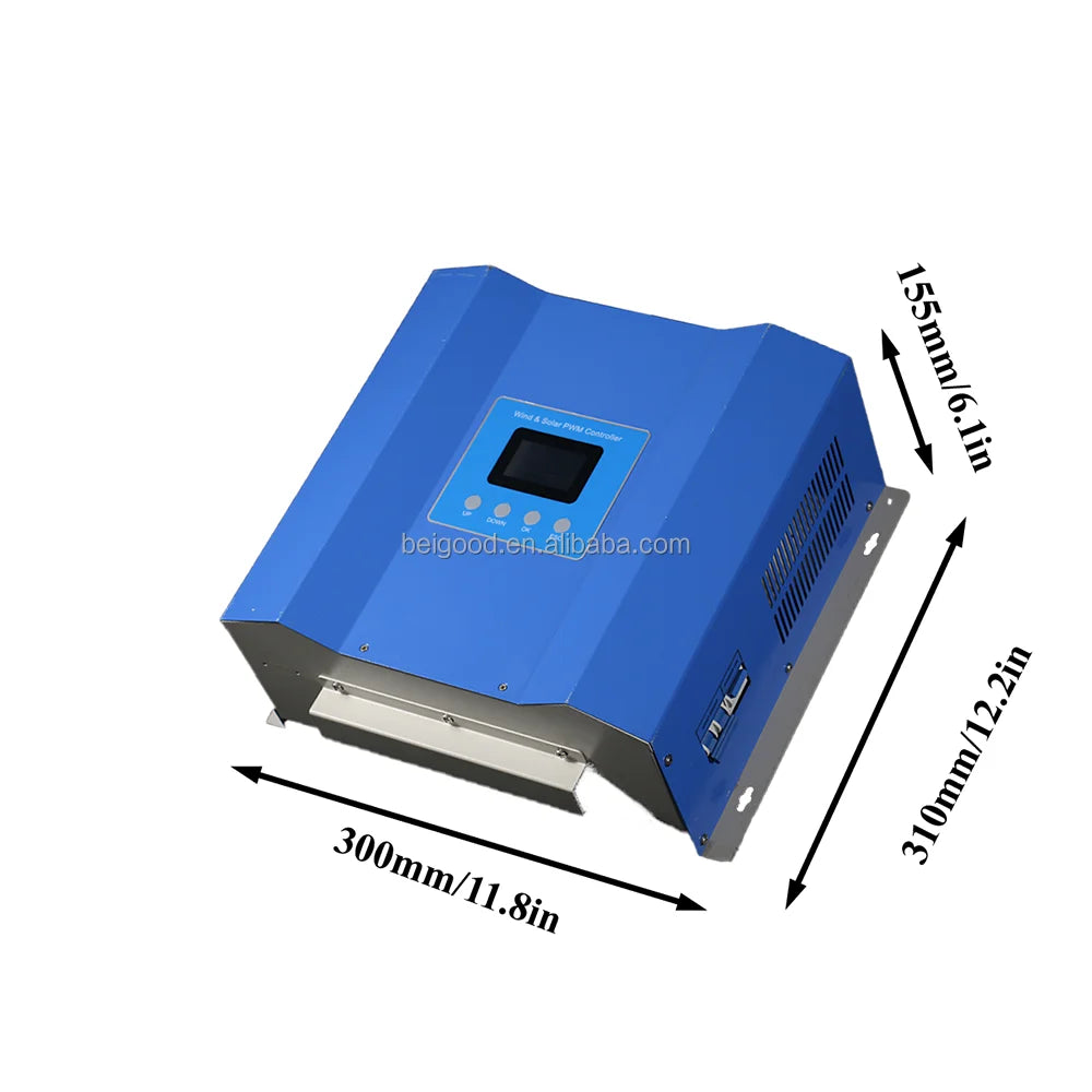 Controller with Dump Load 1000w 48v LCD PWM Wind Solar Hybrid Charge Controller off Grid Gel Battery