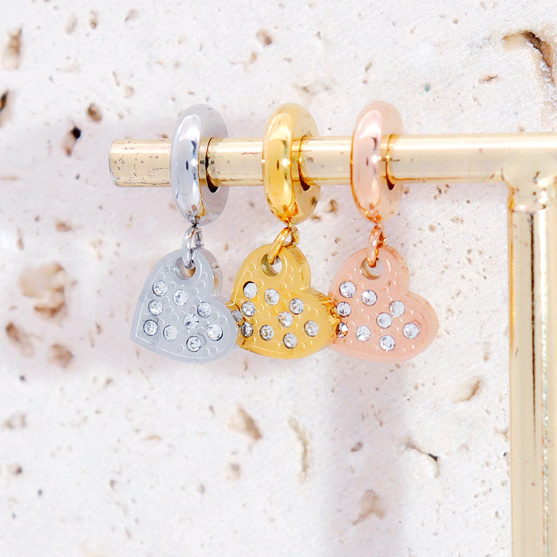 New Dora Necklace Cubic Zirconia Charm 316L Heart Designer Stainless Steel Fashion Delicate Handmade Jewelry Pendants Charms