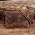 Marrant Men Business Crazy Horse Leather Crossbody Bag Genuine Leather Retro Shoulder Bag Leather Messenger Bag for Men
