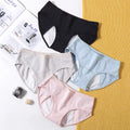 KK053 Women's Cotton Underwear Leak-proof Plus Size Breathable Comfortable Physiological Underwear Mid-waist 100% Cotton Briefs