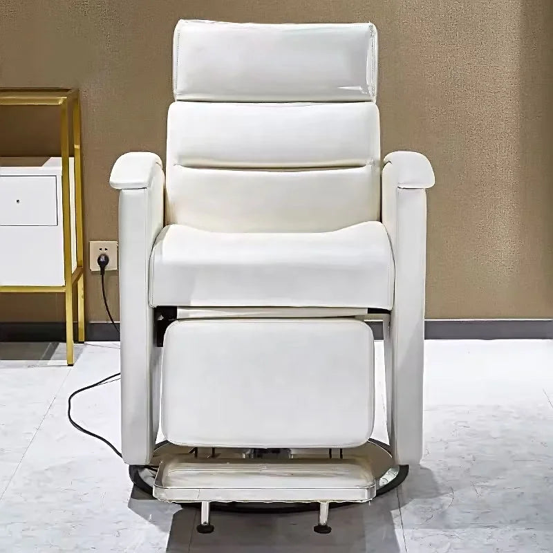 New Inverted Back Single Motor Electric Barber Chair with Customizable Color and Size for Barber Shops
