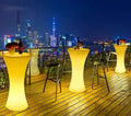 Q200 Luminous Reception Bar High Table Dining Room Round End Glowing Tables and Chairs Decorate Party Tables