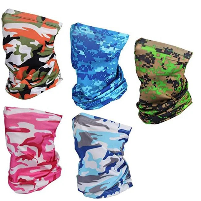 Outdoor Motorcycling Cycling UV Protection Face Cover Neck Gaiter Scarf Bandanas for Ski Sports