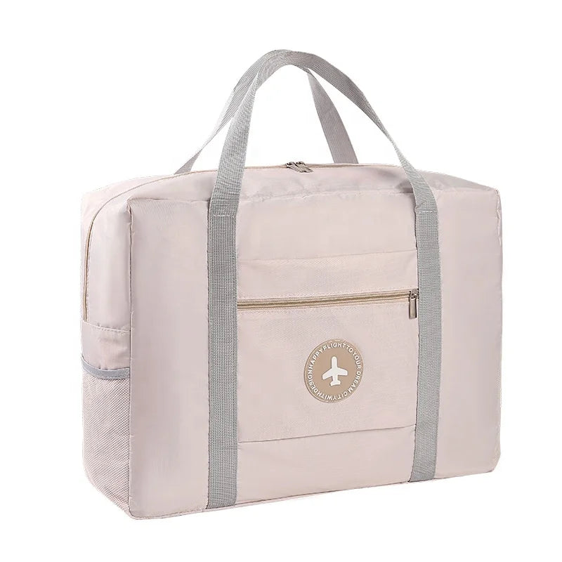 Water-Resistant Travel Duffel Tote Bag for Sports Gym Weekender Overnight Luggage Bag for Women and Men Casual Zipper Closure
