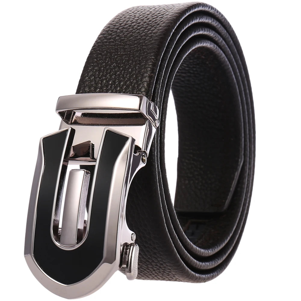 LY36-7118-5 Men's Genuine Leather Cowhide  Automatically Business Belt