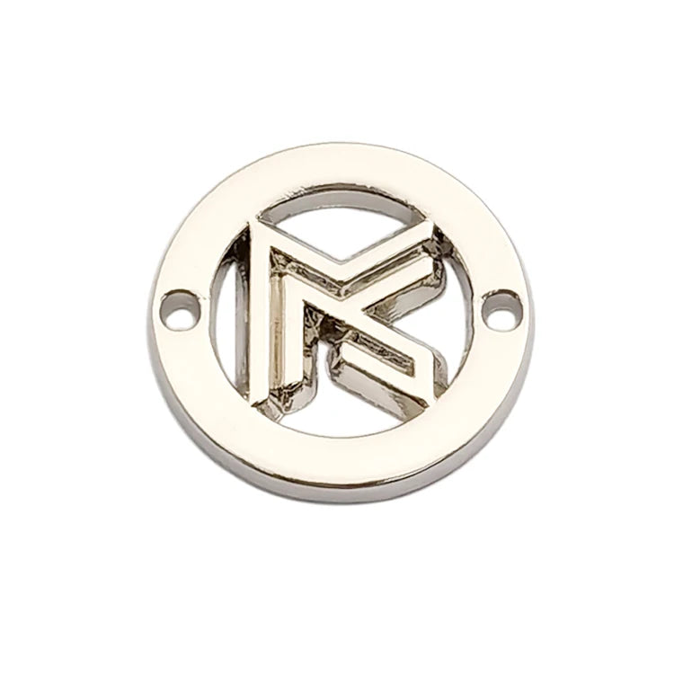 Newest Design Custom Garment Metal Brand logo Metal Clothing Labels Decorative Bag Metal Tags for Handbag