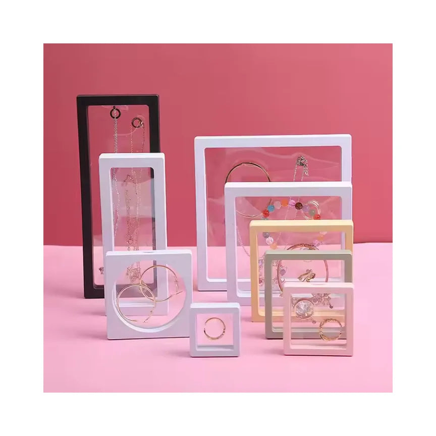 2024 Newest 3D Floating Frame Display Case Ornament Suspension Box with PE Membrane Minimum Order 10 Pcs