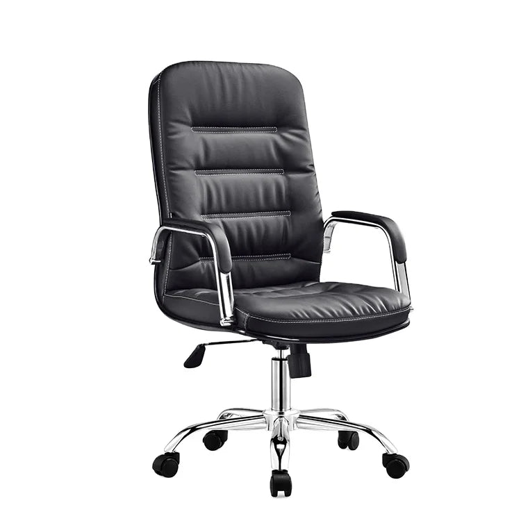 Luxury Executive High Back Pu Leather Manager Adjustable Office Chair Office Desk and Chair Set
