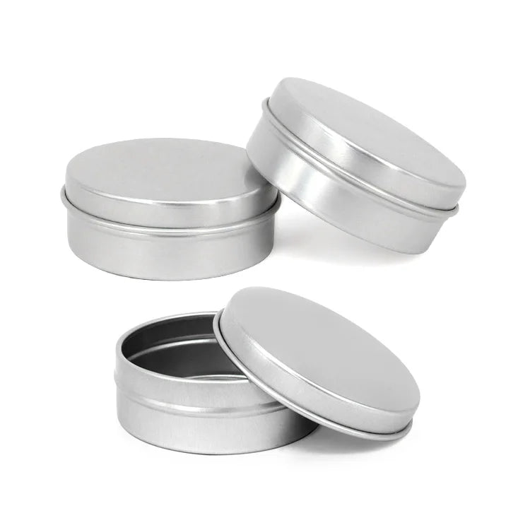 Small  Empty tin can Jars containers hair wax skin care cream aluminum jar small custom lip balm tin containers