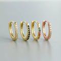 Multicolored Hoop Earring 925 Sterling Silver Zircon Huggies 9mm Rainbow CZ Round Earring for Women