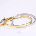 New Style Simple Pearl Chain Key Shape Cuff Bohemian Two Colors Semi Adjustable Stainless Steel Wedding Gift Bracelet for Women