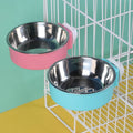 Stainless Steel Hanging Pet Food Water Feeder Bowl for Dog Drink Water and Food Container Water Dish