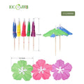 100 Pcs Cocktail Drink Umbrella Picks Flower Shaper Umbrella Toothpicks