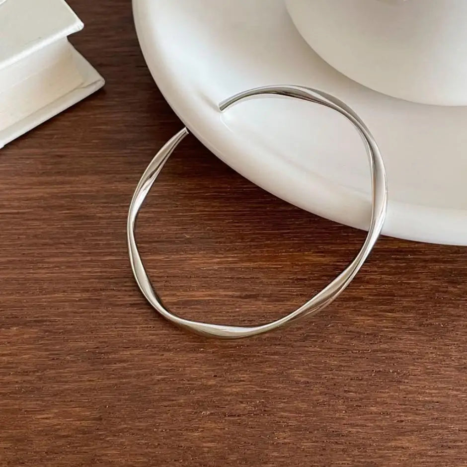 Minimalist Thin Cuff Stacking Bangle 925 Sterling Silver Dainty Open Bangle Everyday Wear Silver Cuff Bracelet