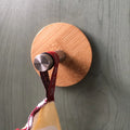 CUSTOM Bedroom Bathroom Wall Mounted Hook Modern Wooden Coat Hooks Round Wood Wall Hooks