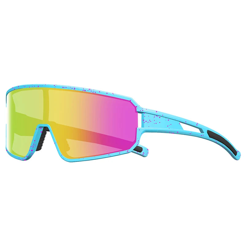 Sports Sunglasses Polarized Mirror Lens Riding Cycling Glasses UV400 Protection Mens Running Fishing Safety Eyewear Custom Logo