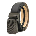 New Men's Automatic Buckle Belt Genuine Leather Belts for Men Ratchet Waistband Custom Logo OEM Factory
