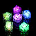 1.06*1.06*1.02 Inch Glitter Ice Cube Led Lights Glitter Light up Ice Cube Led Ice Cubes for Party Bar Christmas